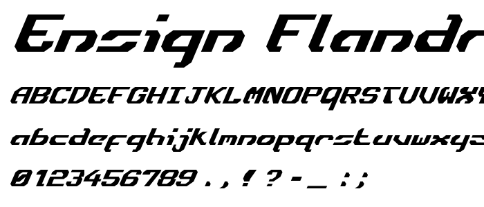 Ensign Flandry Italic font